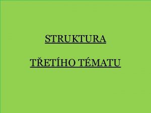 STRUKTURA TETHO TMATU CRKEV V DOB STHOVN NROD