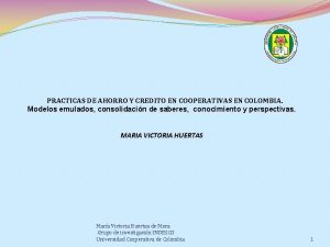 PRACTICAS DE AHORRO Y CREDITO EN COOPERATIVAS EN