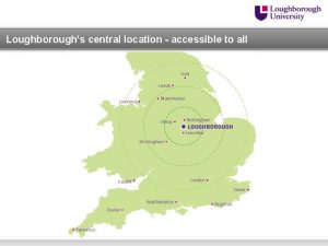 Loughboroughs central location accessible to all Loughboroughs central