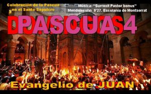 Celebracin de la Pascua en el Santo Sepulcro