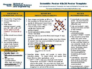 Scientific Poster 48 x 36 Poster Template Your