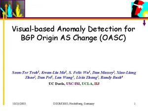 Visualbased Anomaly Detection for BGP Origin AS Change