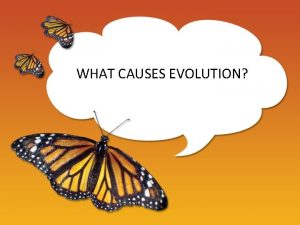 WHAT CAUSES EVOLUTION 5 EVOLUTIONARY MECHANISMS 1 2