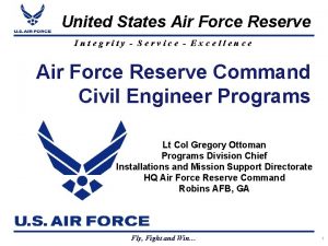 United States Air Force Reserve Integrity Service Excellence