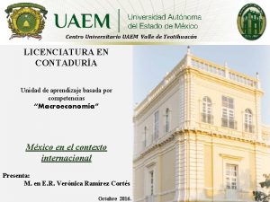 Centro Universitario UAEM Valle de Teotihuacn LICENCIATURA EN