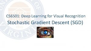 CS 6501 Deep Learning for Visual Recognition Stochastic