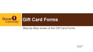 Gift Card Forms StepbyStep review of the Gift