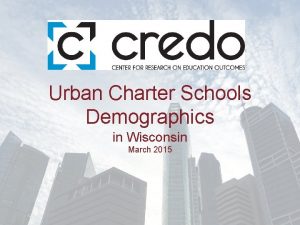 Urban Charter Schools Demographics in Wisconsin March 2015