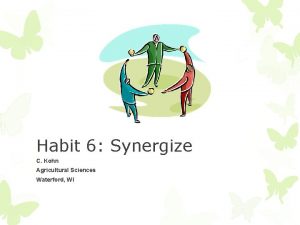 Habit 6 Synergize C Kohn Agricultural Sciences Waterford