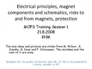 Electrical principles magnet components and schematics risks to Electrical principles magnet components and schematics risks to