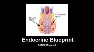 Endocrine Blueprint PANCE Blueprint Diseases of Thyroid Hyperparathyroidism