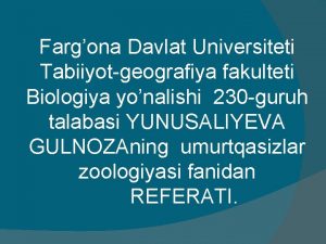 Fargona Davlat Universiteti Tabiiyotgeografiya fakulteti Biologiya yonalishi 230