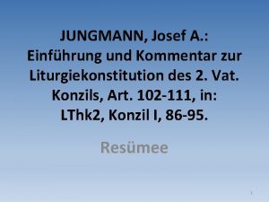 JUNGMANN Josef A Einfhrung und Kommentar zur Liturgiekonstitution