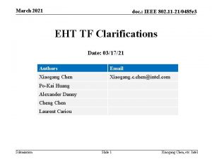 March 2021 doc IEEE 802 11 210485 r