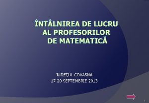 NT LNIREA DE LUCRU AL PROFESORILOR DE MATEMATIC