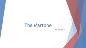 The Martone P 20395 MSD 1 Agenda 1