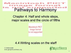 Pathways to Harmony Chapter 4 Half and whole