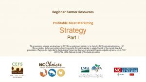 Beginner Farmer Resources Profitable Meat Marketing Strategy Part