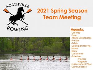 2021 Spring Season Team Meeting Agenda Coaches Team