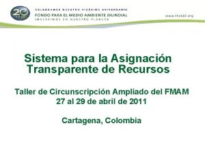 Sistema para la Asignacin Transparente de Recursos Taller