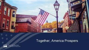 Together America Prospers Distance Learning and Telemedicine Program