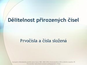 Dlitelnost pirozench sel Prvosla a sla sloen Dostupn