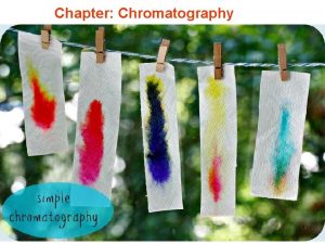 Chapter Chromatography 1 Introduction to Chromatography Definition Chromatography