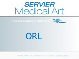 A service provided to medicine by ORL Servier