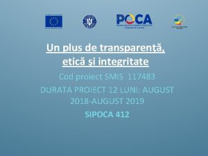 Un plus de transparen etic i integritate Cod