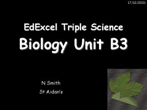 17122021 Ed Excel Triple Science Biology Unit B