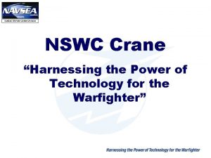 NSWC Crane Harnessing the Power of Technology for