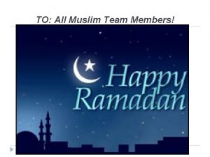 TO All Muslim Team Members Diamond Supreme International