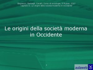 Bagnasco Barbagli Cavalli Corso di sociologia Il Mulino