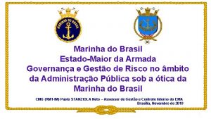 Marinha do Brasil EstadoMaior da Armada Governana e