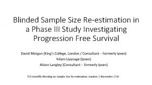 Blinded Sample Size Reestimation in a Phase III