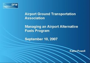 Airport Ground Transportation Association Parking Business Unit Managing