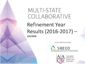 Refinement Year Results 2016 2017 362018 12172021 Study