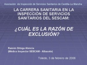 Asociacin de Inspeccin de Servicios Sanitarios de CastillaLa