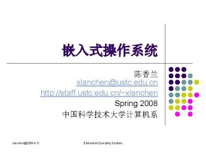 xlanchenustc edu cn http staff ustc edu cnxlanchen