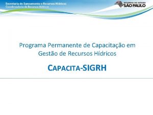 Programa Permanente de Capacitao em Gesto de Recursos