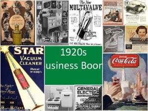 1920 s Business Boom Calvin Coolidge The Business