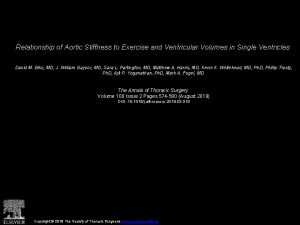 Relationship of Aortic Stiffness to Exercise and Ventricular