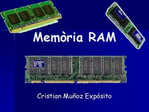 Memria RAM Cristian Muoz Expsito INDEX 1 Que