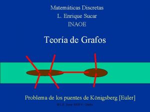 Matemticas Discretas L Enrique Sucar INAOE Teora de