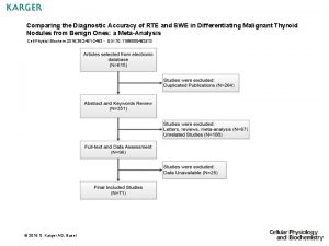 Comparing the Diagnostic Accuracy of RTE and SWE