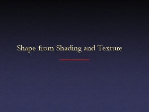 Shape from Shading and Texture Lambertian Reflectance Model