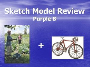 Sketch Model Review Purple B Need Statements A