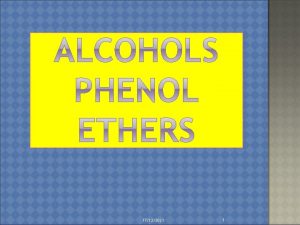 17122021 1 Alcohols and Ethers can be regarded