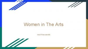 Women in The Arts Imai Manzanedo What I