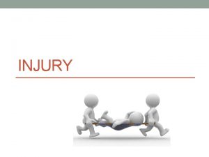 INJURY History A concern while playing sports Injuries